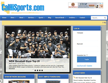 Tablet Screenshot of calhisports.com